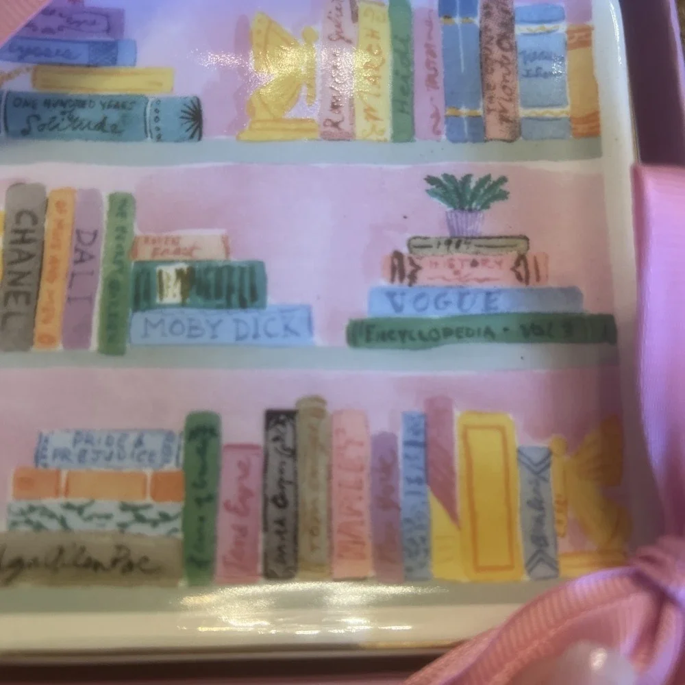 Eccolo Book Shelf Club Library Classics Jane Austen Deluxe Trinket Jewelry Tray